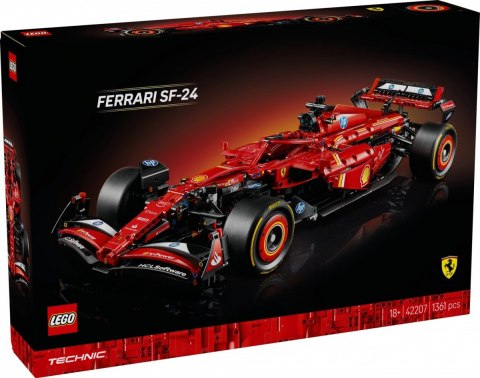 Klocki Technic 42207 Bolid F1 Ferrari SF-24 Klocki Technic 42207 Bolid F1 Ferrari SF-24