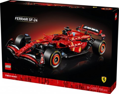 Klocki Technic 42207 Bolid F1 Ferrari SF-24 Klocki Technic 42207 Bolid F1 Ferrari SF-24