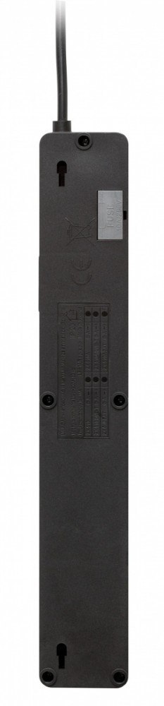Listwa przeciwprzepięciowa ZX 510, 1L, 3,0m, czarna Listwa przeciwprzepięciowa ZX 510, 1L, 3,0m, czarna
