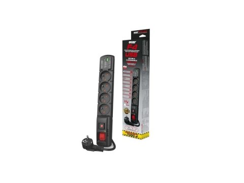Listwa zasilająca ACAR F4 USB A+C 1.5m 4X PD3.0 Listwa zasilająca ACAR F4 USB A+C 1.5m 4X PD3.0