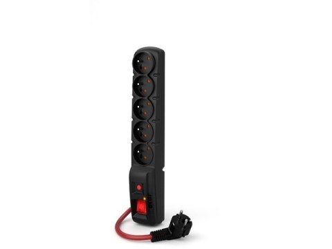 Listwa zasilająca F5 Power 1.5m 16A (5 gniazd) Czarna Listwa zasilająca F5 Power 1.5m 16A (5 gniazd) Czarna