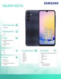 Smartfon GALAXY A25 5G 6/128 GB Czarny +1Y Care