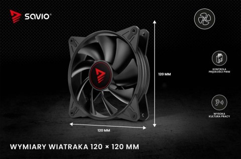 Zestaw wentylatorów BLADE 3 x 120mm 4-pin PWM Zestaw wentylatorów BLADE 3 x 120mm 4-pin PWM