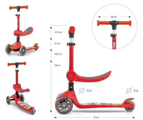 Hulajnoga Scooter Fuzzy Red Hulajnoga Scooter Fuzzy Red