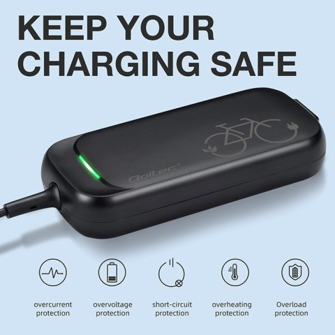 Ładowarka do roweru skutera elektrycznego 36V | 42V | 2A | 5.5*2.1 | wodoodporna + kabel zasilający Ładowarka do roweru skutera elektrycznego 36V | 42V | 2A | 5.5*2.1 | wodoodporna + kabel zasilający