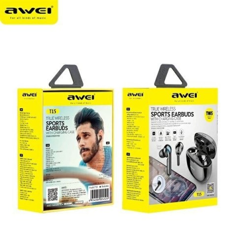 Słuchawki Bluetooth 5.0 TWS T15P Czarne Słuchawki Bluetooth 5.0 TWS T15P Czarne