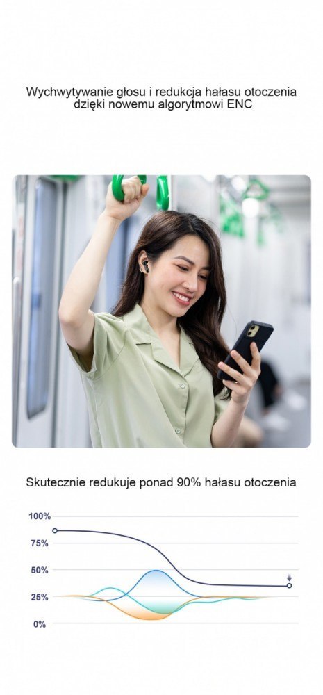 Słuchawki Bluetooth 5.3 T68 TWS ENC Czarne Słuchawki Bluetooth 5.3 T68 TWS ENC Czarne