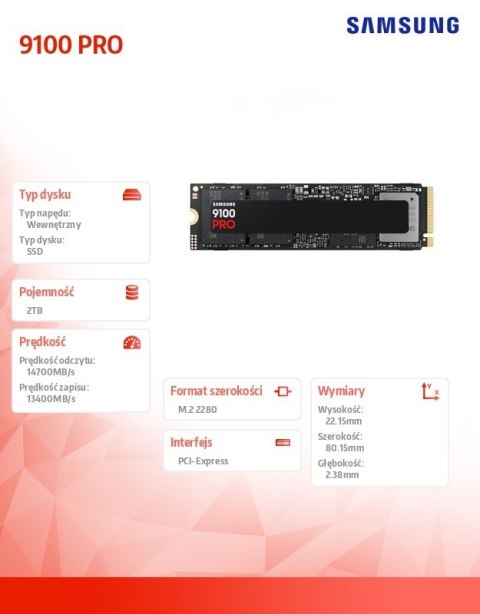 Dysk SSD 9100 PRO NVMe MZ-VAP2T0BW Dysk SSD 9100 PRO NVMe MZ-VAP2T0BW