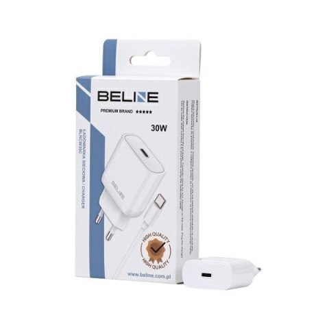 Ładowarka sieciowa 30W GaN USB-C + kabel USB-C, biały Ładowarka sieciowa 30W GaN USB-C + kabel USB-C, biały