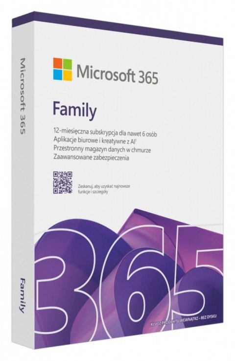 M365 Family PL 1Y 6U Win/Mac EP2-32382 M365 Family PL 1Y 6U Win/Mac EP2-32382
