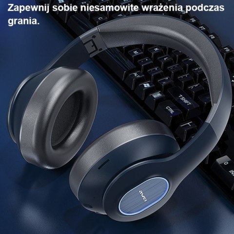Słuchawki Bluetooth A100BL Nauszne Black Słuchawki Bluetooth A100BL Nauszne Black