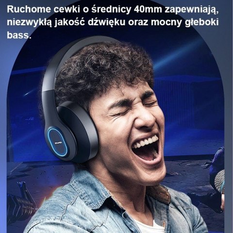 Słuchawki Bluetooth A100BL Nauszne Black Słuchawki Bluetooth A100BL Nauszne Black