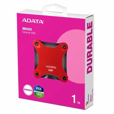 Dysk zewnętrzny SSD SD620 1TB U3.2A 520/460 MB/s czerwony Dysk zewnętrzny SSD SD620 1TB U3.2A 520/460 MB/s czerwony