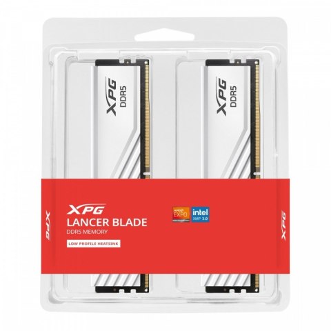 Pamięć XPG Lancer Blade DDR5 6000 64GB (2x32) CL30 biała Pamięć XPG Lancer Blade DDR5 6000 64GB (2x32) CL30 biała