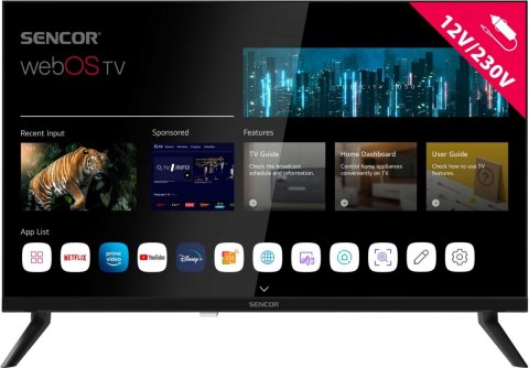 Telewizor 24 cale Smart webOS LG 12/240V SLE 24S830WB Wi-Fi BT Telewizor 24 cale Smart webOS LG 12/240V SLE 24S830WB Wi-Fi BT