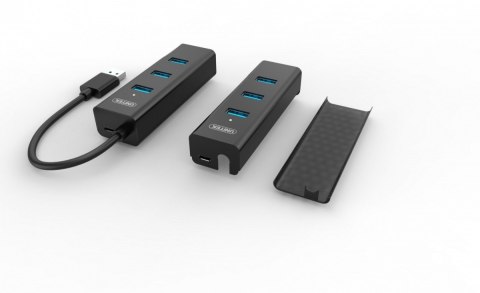 Hub 4x USB 3.0; BC1,2; CZARNY Hub 4x USB 3.0; BC1,2; CZARNY