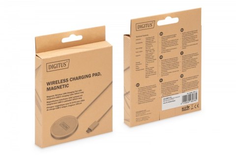 Ładowarka bezprzewodowa indukcyjna 15W MagSafe 1m USB-C Biała Ładowarka bezprzewodowa indukcyjna 15W MagSafe 1m USB-C Biała