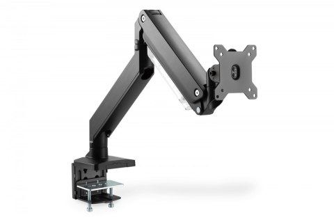 Ramię biurkowe pojedyncze z zaciskiem, 1xLCD, max. 35", max. obciążenie 15kg, ze sprężyną gazową Ramię biurkowe pojedyncze z zaciskiem, 1xLCD, max. 35", max. obciążenie 15kg, ze sprężyną gazową