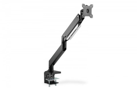 Ramię biurkowe pojedyncze z zaciskiem, 1xLCD, max. 35", max. obciążenie 15kg, ze sprężyną gazową Ramię biurkowe pojedyncze z zaciskiem, 1xLCD, max. 35", max. obciążenie 15kg, ze sprężyną gazową