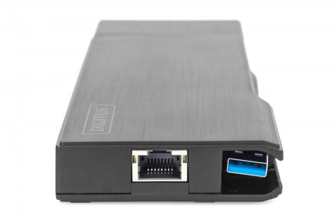 Stacja dokująca USB 3.0 Typ A, 7-portów, 4K 30Hz, HDMI, VGA, 2x USB 3.0, SD microSD, RJ45 Stacja dokująca USB 3.0 Typ A, 7-portów, 4K 30Hz, HDMI, VGA, 2x USB 3.0, SD microSD, RJ45