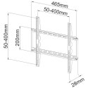 Uchwyt ścienny do TV 23-55cali LED/LCD 45kg slim 28mm biały