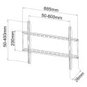 Uchwyt ścienny do TV 40-65 cali LED/LCD 50kg slim 28mm