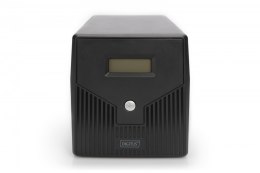 Zasilacz awaryjny UPS Line-Ineractive LCD, 1000VA/600W, 2x12V/7Ah, AVR, 4xSCHUKO, USB, RS232, RJ45