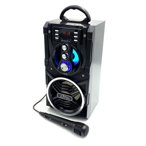 Głośnik PARTYBOX BT MT3150 Karaoke/Bluetooth 5.0/FM/MP3/USB/AUX/LED/USB-C/RMS 18W/PMPO 800W. Głośnik PARTYBOX BT MT3150 Karaoke/Bluetooth 5.0/FM/MP3/USB/AUX/LED/USB-C/RMS 18W/PMPO 800W.