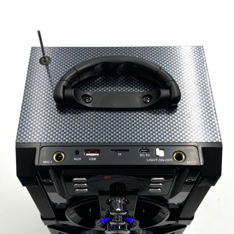 Głośnik PARTYBOX BT MT3150 Karaoke/Bluetooth 5.0/FM/MP3/USB/AUX/LED/USB-C/RMS 18W/PMPO 800W. Głośnik PARTYBOX BT MT3150 Karaoke/Bluetooth 5.0/FM/MP3/USB/AUX/LED/USB-C/RMS 18W/PMPO 800W.