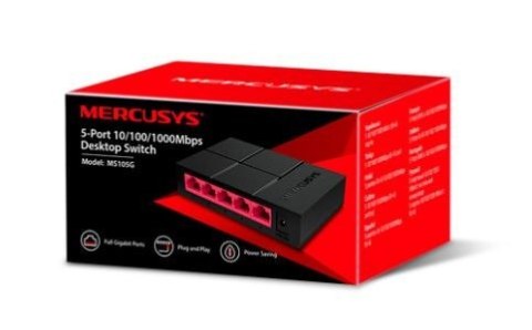 Przełącznik Mercusys MS105G switch 5xGE Przełącznik Mercusys MS105G switch 5xGE