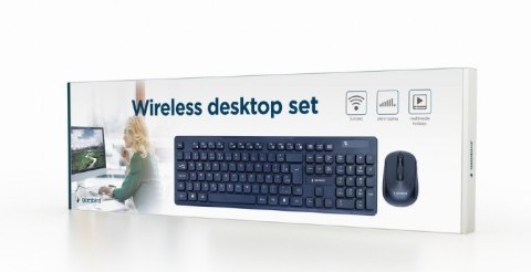 Zestaw klawiatura+mysz czarny/bezprzewodowy US Zestaw klawiatura+mysz czarny/bezprzewodowy US