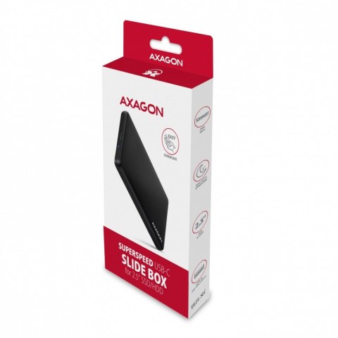 EE25-SLC Obudowa zewnętrzna plastikowa, bezśrubowa, USB-C 3.2 GEN 1 SATA 6G 2.5", czarna EE25-SLC Obudowa zewnętrzna plastikowa, bezśrubowa, USB-C 3.2 GEN 1 SATA 6G 2.5", czarna