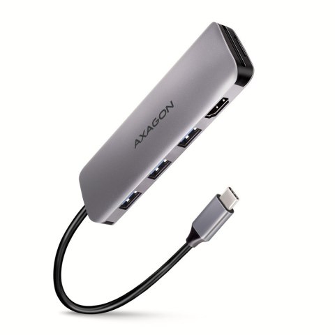 HMC-HCR3A Wieloportowy hub 3x USB-A + HDMI + SD/microSD, USB-C 3.2 Gen1, 20cm USB-C kabel HMC-HCR3A Wieloportowy hub 3x USB-A + HDMI + SD/microSD, USB-C 3.2 Gen1, 20cm USB-C kabel