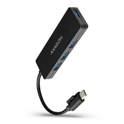 HUE-G1C Hub 4-portowy USB 3.2 Gen 1 SLIM kabel Type-C 14cm HUE-G1C Hub 4-portowy USB 3.2 Gen 1 SLIM kabel Type-C 14cm