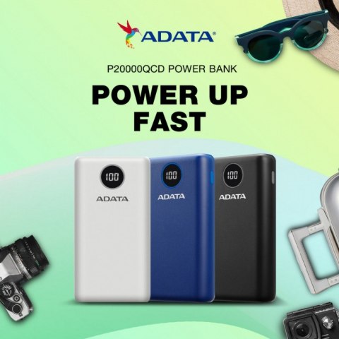 Powerbank P20000QCD 20000mAh Niebieski QC/PD Powerbank P20000QCD 20000mAh Niebieski QC/PD