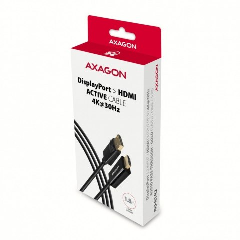 RVD-HI14C2 Adapter aktywny DisplayPort -> HDMI 1.4, kabel 1,8m, 4K/30Hz RVD-HI14C2 Adapter aktywny DisplayPort -> HDMI 1.4, kabel 1,8m, 4K/30Hz