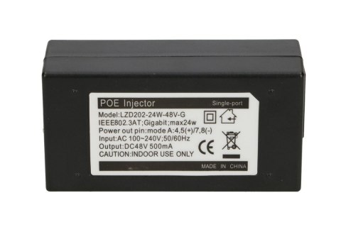 Zasilacz PoE POE-48-24W-G 48V 0,5A 24W Zasilacz PoE POE-48-24W-G 48V 0,5A 24W