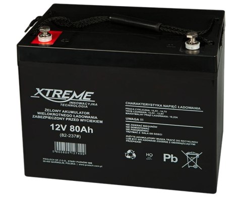 Akumulator żelowy 12V 80Ah XTREME Akumulator żelowy 12V 80Ah XTREME