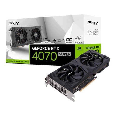 Karta graficzna GeForce RTX 4070 SUPER 12GB VERTO DUAL FAN OC Karta graficzna GeForce RTX 4070 SUPER 12GB VERTO DUAL FAN OC