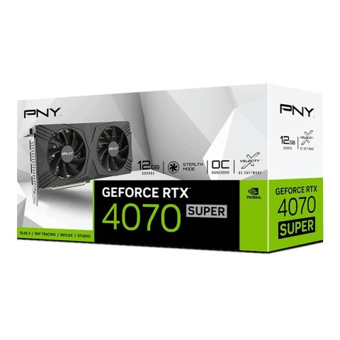Karta graficzna GeForce RTX 4070 SUPER 12GB VERTO DUAL FAN OC Karta graficzna GeForce RTX 4070 SUPER 12GB VERTO DUAL FAN OC