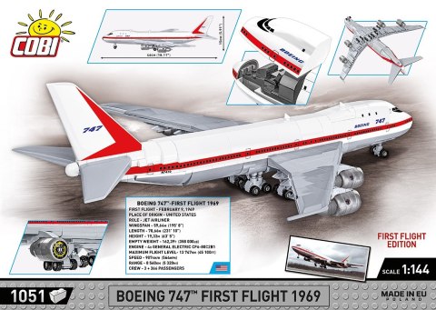 Klocki Boeing 747 First Flight 1969 Klocki Boeing 747 First Flight 1969