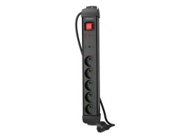 Listwa zasilająca 5.0m 5x230 cz SP1-05E-0500-BK