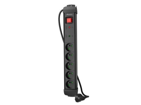 Listwa zasilająca 5.0m 5x230 cz SP1-05E-0500-BK Listwa zasilająca 5.0m 5x230 cz SP1-05E-0500-BK