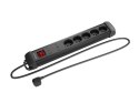 Listwa zasilająca 5.0m 5x230 cz SP1-05E-0500-BK