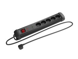 Listwa zasilająca 5.0m 5x230 cz SP1-05E-0500-BK