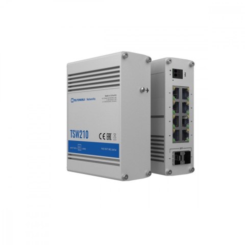 Przełącznik przemysłowy TSW210 2xSFP 8xGbE Przełącznik przemysłowy TSW210 2xSFP 8xGbE