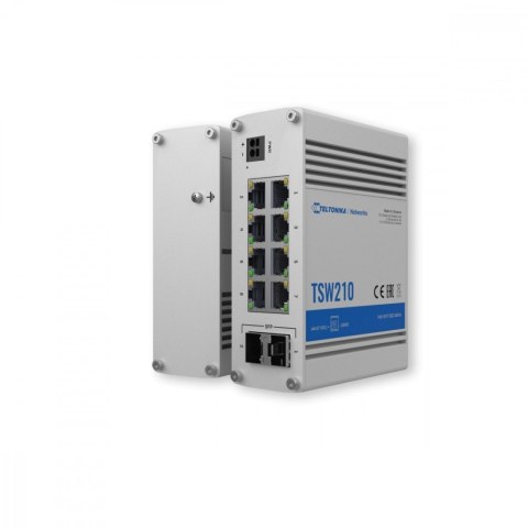 Przełącznik przemysłowy TSW210 2xSFP 8xGbE Przełącznik przemysłowy TSW210 2xSFP 8xGbE