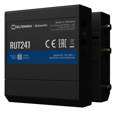 Router LTE RUT241 (Cat 4), 4G, WiFi, Ethernet Router LTE RUT241 (Cat 4), 4G, WiFi, Ethernet