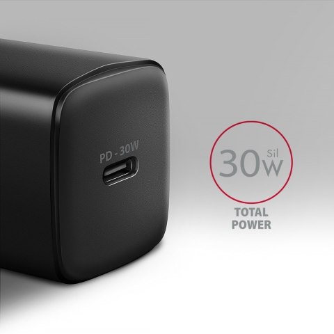 ACU-PD30 Ładowarka sieciowa PD 30W, 1x port USB-C, PD3.0/QC3.0/AFC/FCP/Apple Czarna ACU-PD30 Ładowarka sieciowa PD 30W, 1x port USB-C, PD3.0/QC3.0/AFC/FCP/Apple Czarna