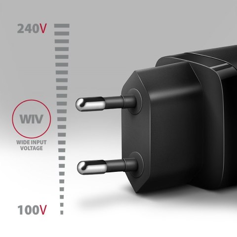 ACU-PD30 Ładowarka sieciowa PD 30W, 1x port USB-C, PD3.0/QC3.0/AFC/FCP/Apple Czarna ACU-PD30 Ładowarka sieciowa PD 30W, 1x port USB-C, PD3.0/QC3.0/AFC/FCP/Apple Czarna